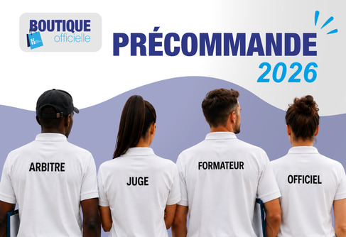 Les polos juge, arbitre, officiel et formateur sont disponibles en précommande !